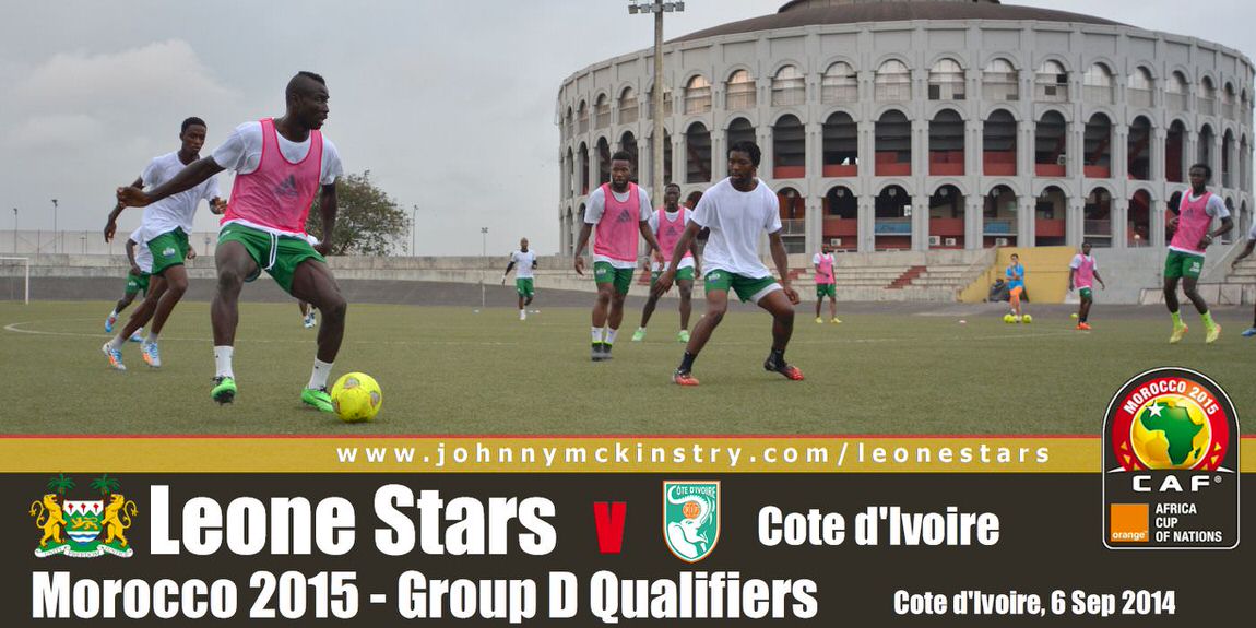 Leone Stars Training ahead of Ivory Coast away encounter (6 Sep 2014)