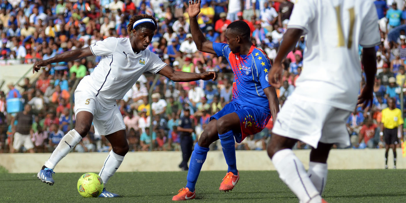 "Mohamed 'Poborsky' Bangura [vs. Cape Verde, June 2013 (Pic: Darren McKinstry)