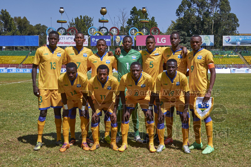 Starting Squad [Rwanda vs Sudan, CECAFA 2015, Semi final, 3 Dec 2015 in Addis Ababa, Ethiopia.  Photo © Darren McKinstry 2015, www.XtraTimeSports.net]