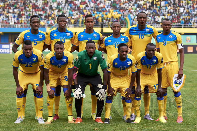Amavubi Squad [Rwanda vs Gabon, CHAN - Group A, 20 Jan 2016 in Kigali, Rwanda.  Photo © Darren McKinstry 2016, www.XtraTimeSports.net]