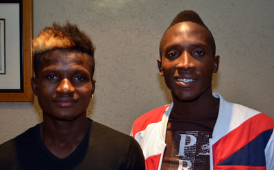 Ibrahim 'Soja' Kamara and Yeame Dunia Selected to make their international debut for the Leone Stars [Leone Stars v Swaziland May 2014 (Pic: Darren McKinstry)]