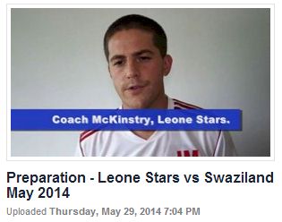 Coach McKinstry shares his thoughts ahead of the return game against Swaziland